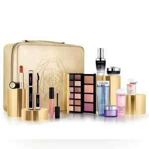 LANCOME 2022 LIMITED EDITION 10 PIECE HOLIDAY BEAUTY BOX GIFT SET NEW VALUE $588